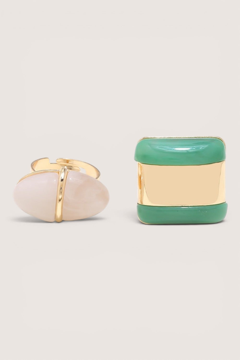 Anillo Piedra Rosa Cuarzo Ajustable
