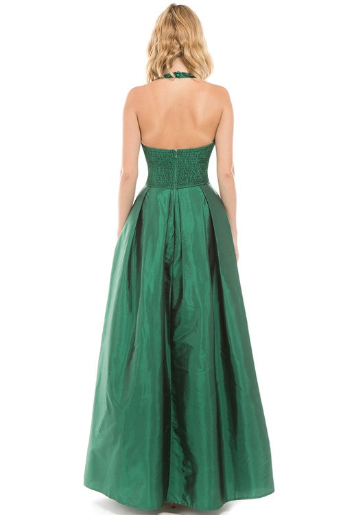 VESTIDO LARGO VERDE