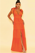 Vestido Naranja largo