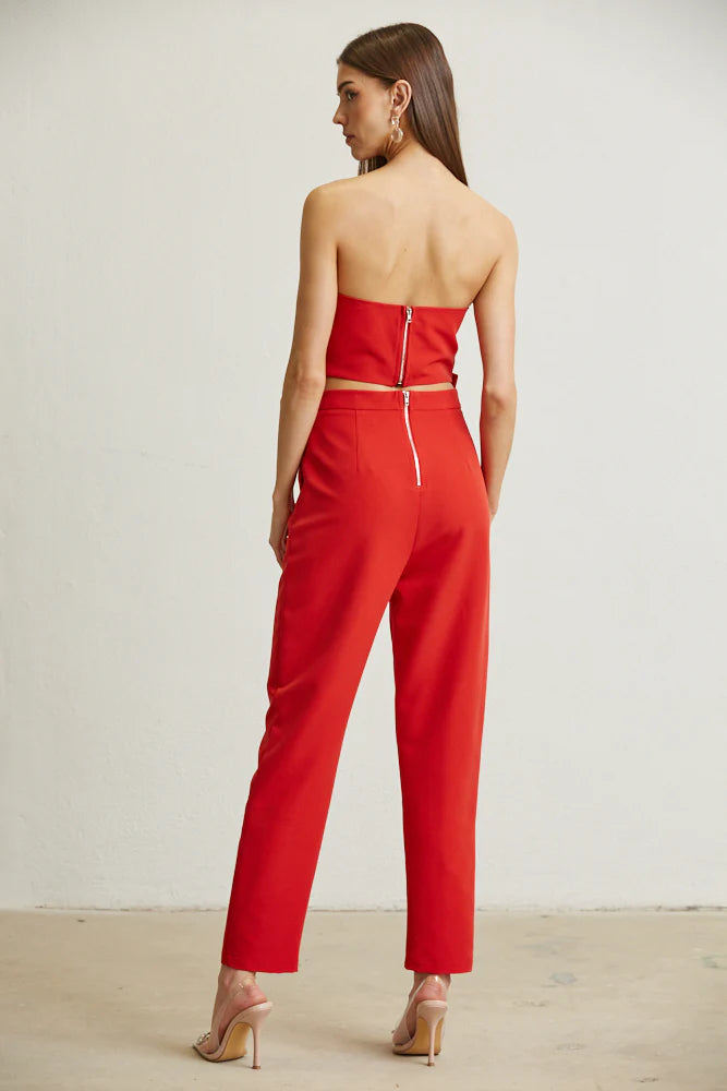 Set pantalon y top con moño