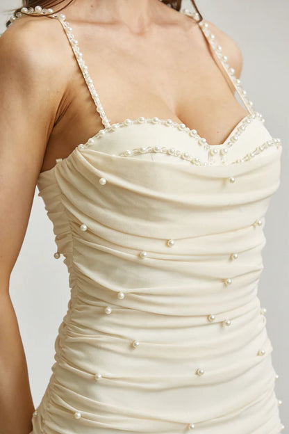 Vestido Largo Nude Lentejuelas Florales Cutout Mariposa | C260624