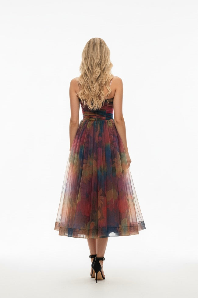 Vestido Midi Multicolor Illusion