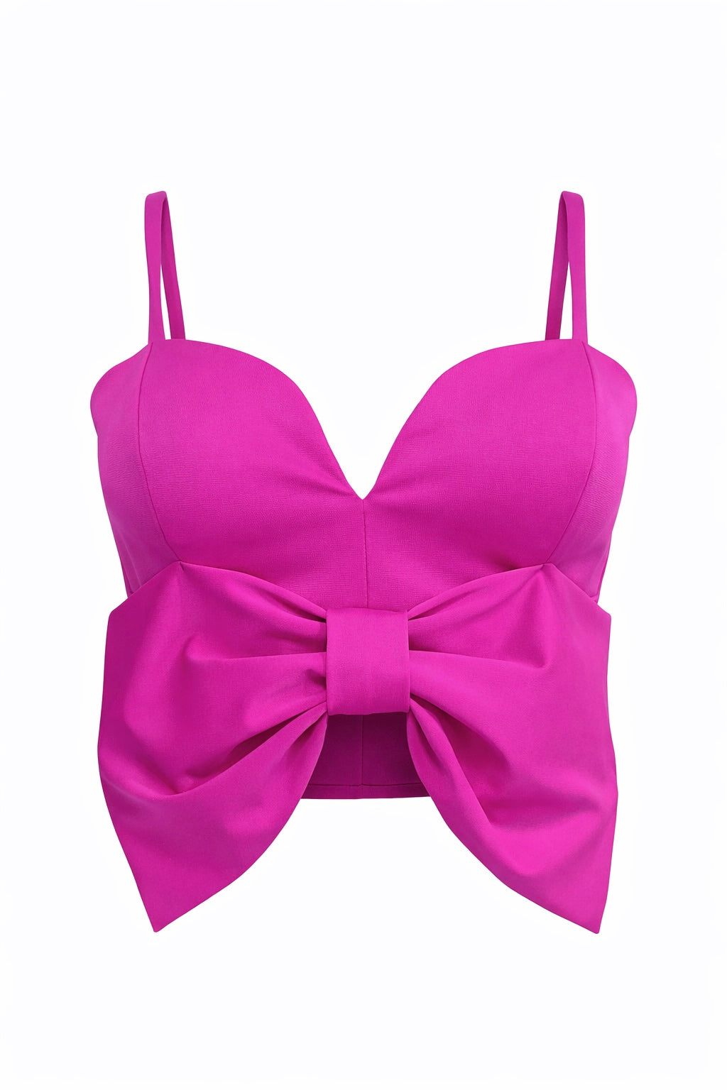 Top Fucsia Moño Protagónico