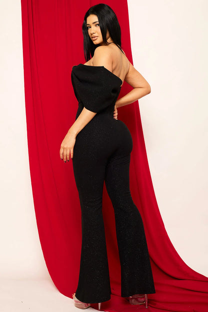 Jumpsuit Negro Con moño