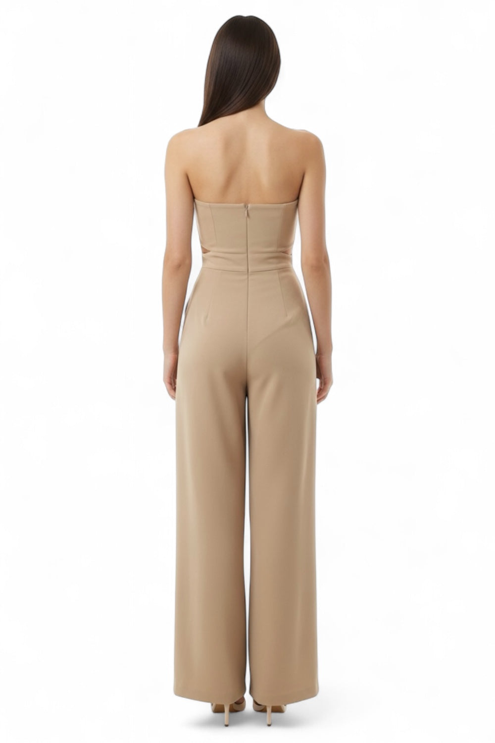 Jumpsuit Strapless Nude Palazzo