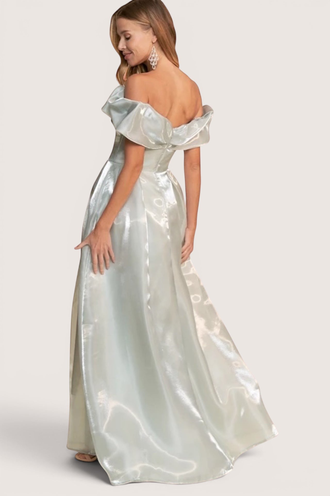 Vestido Princesa organza sage