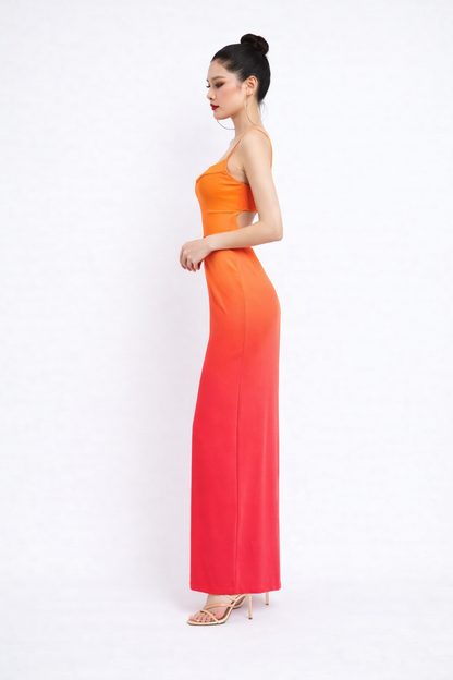 Vestido Largo Degradado Sunset