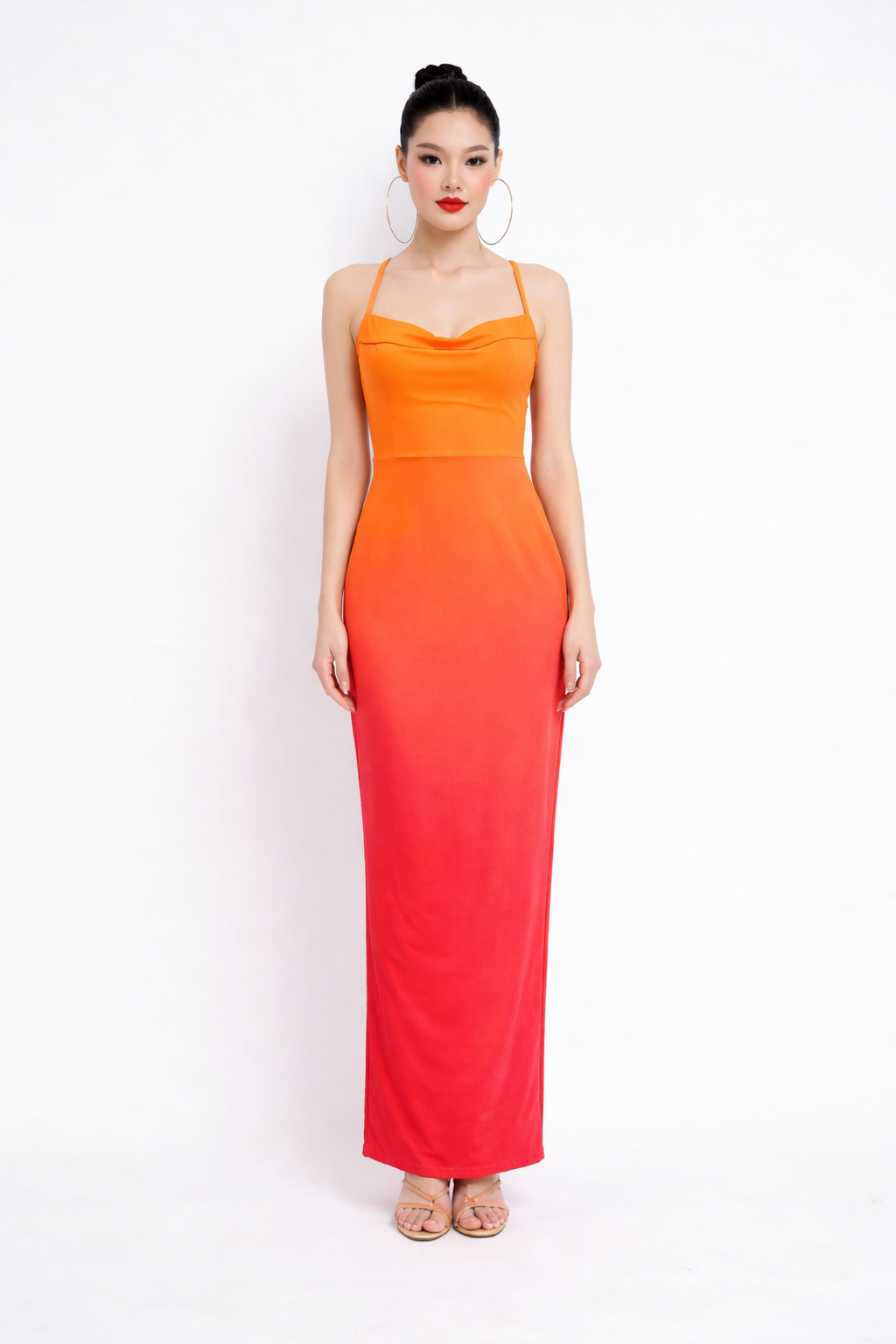 Vestido Largo Degradado Sunset