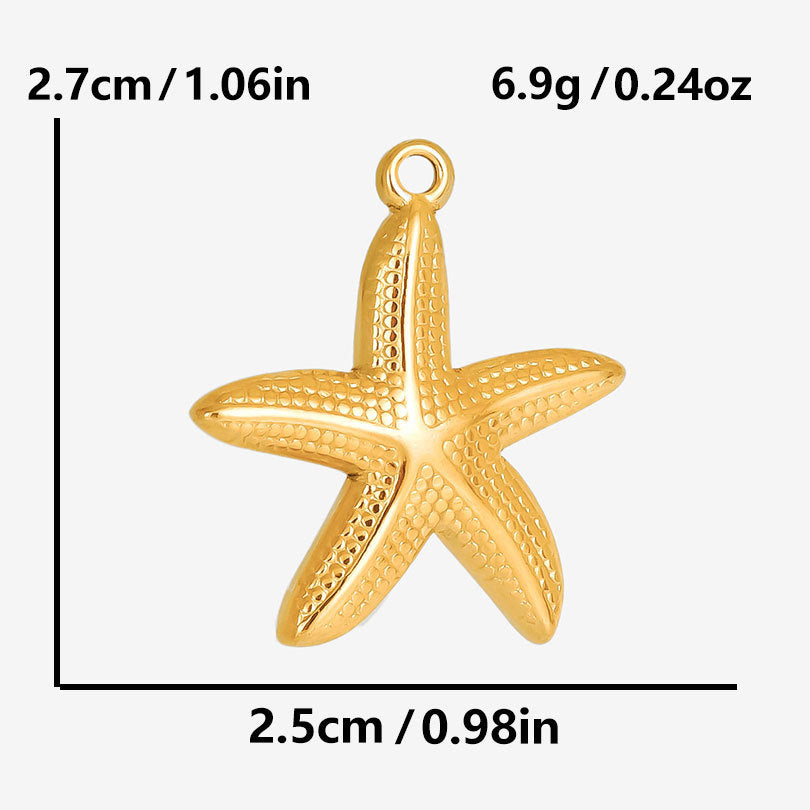 Dije Estrella de Mar Dorado