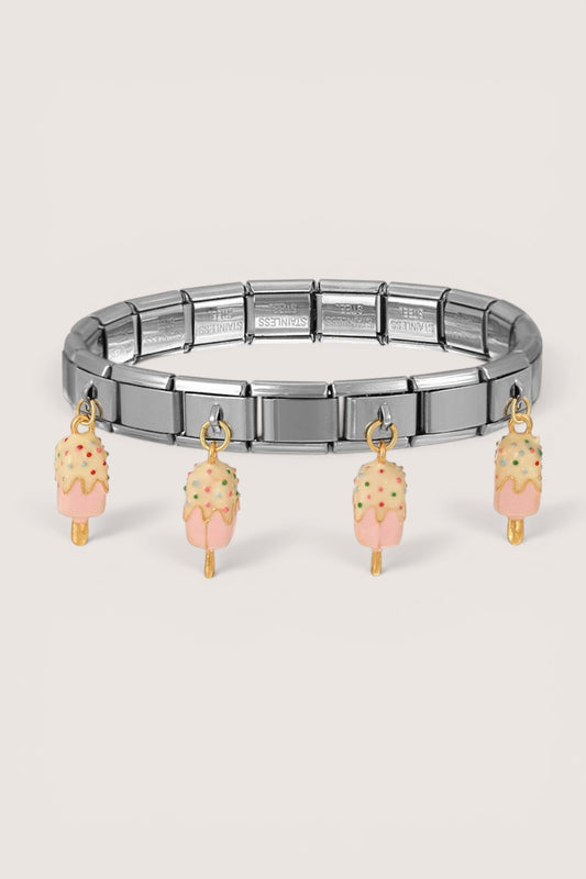 Pulsera Acero Dijes Paleta Helado
