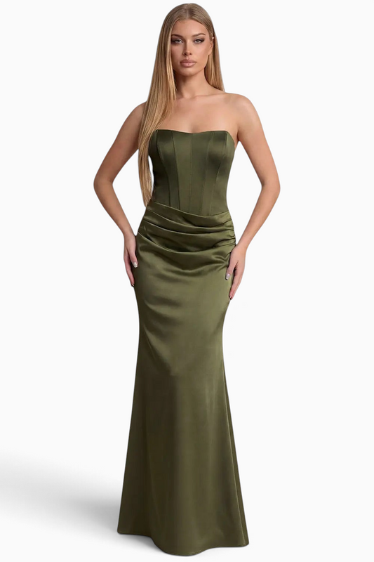 V260524 olive strapless