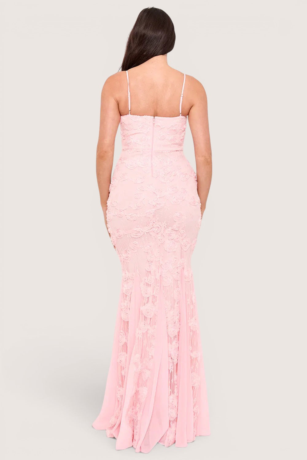 V260533 pink encaje sirena