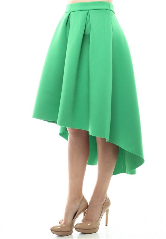 FALDA VERDE CORTO LARGA
