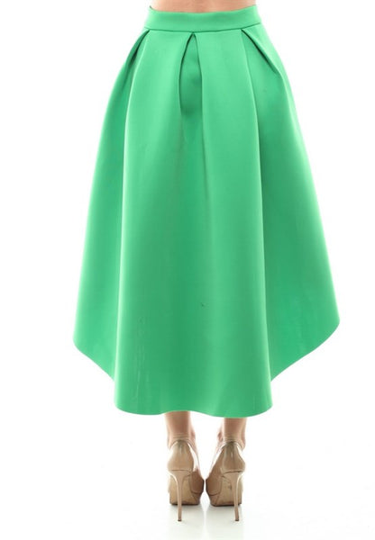 FALDA VERDE CORTO LARGA