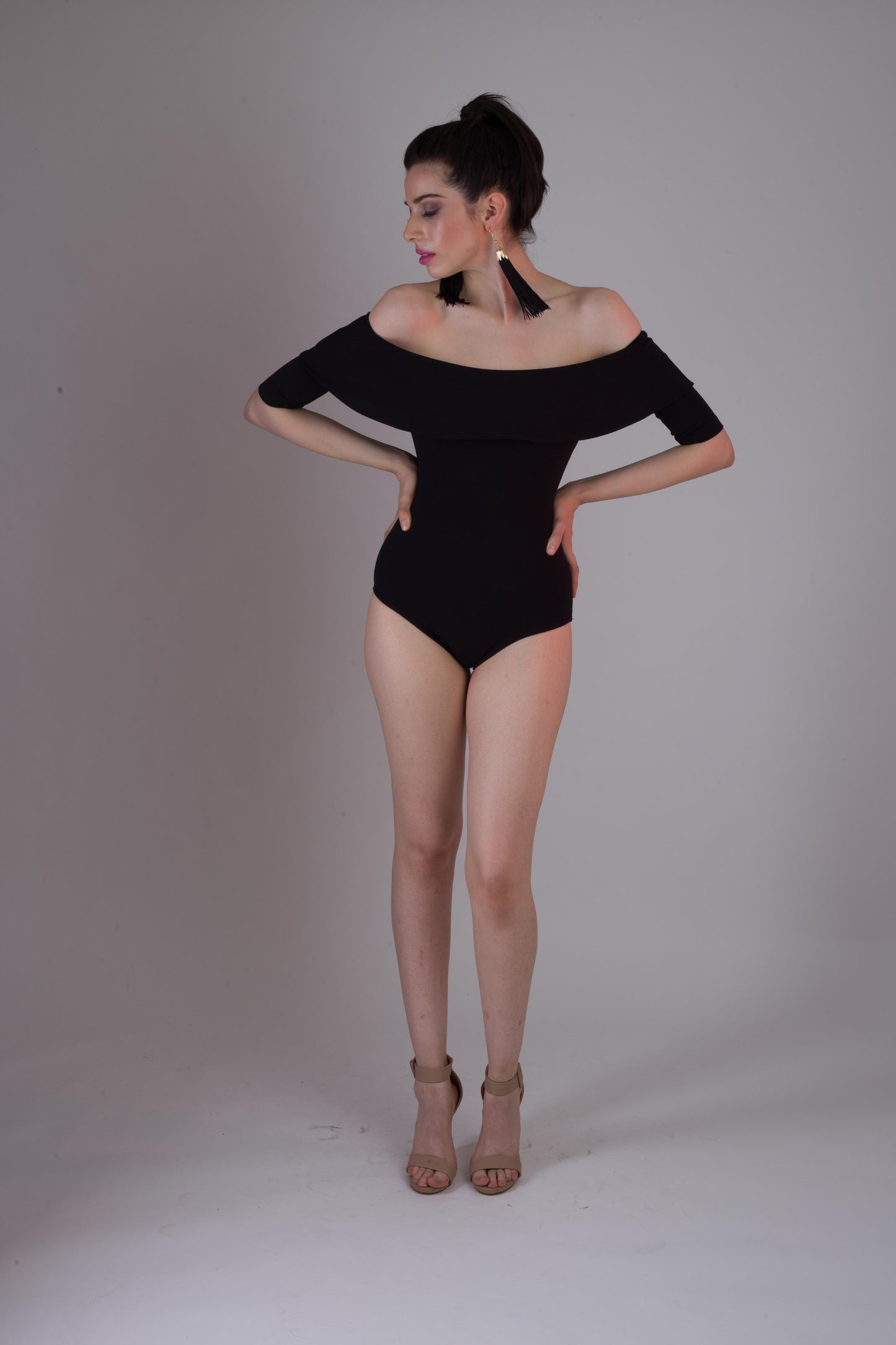 BODY SUIT MANGA CAIDA 3/4
