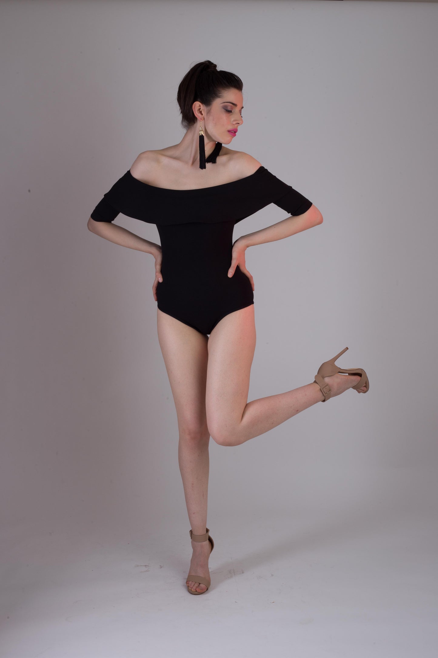 BODY SUIT MANGA CAIDA 3/4