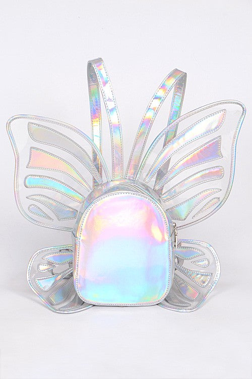 MOCHILA MARIPOSA HOLOGRAMA