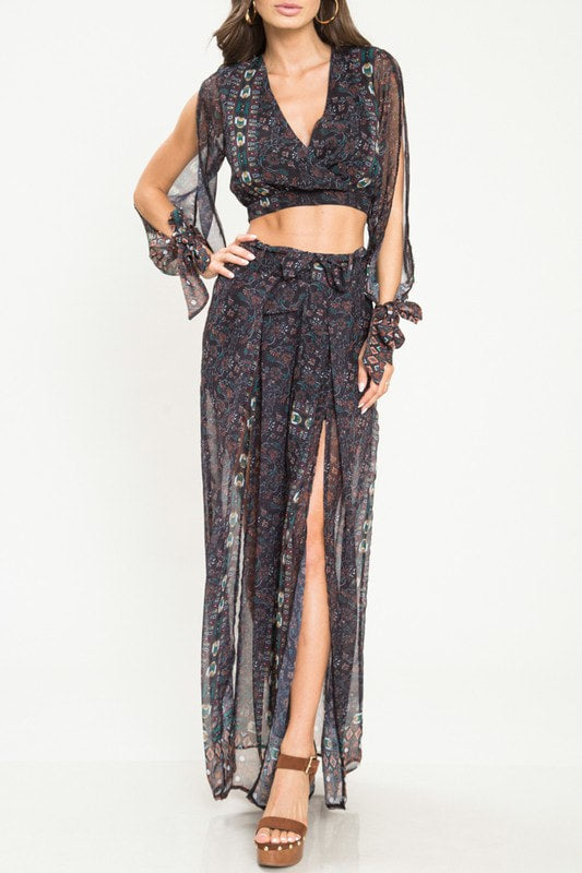 CONJUNTO CON TELA VAPOROSA