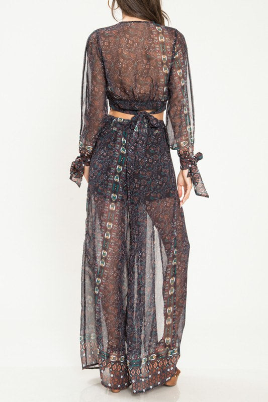 CONJUNTO CON TELA VAPOROSA