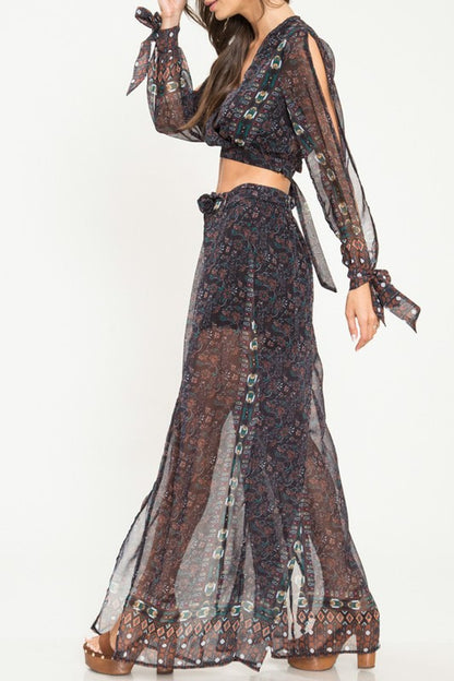 CONJUNTO CON TELA VAPOROSA