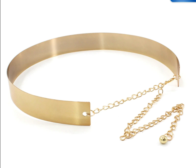 Cinturon Metalico Dorado