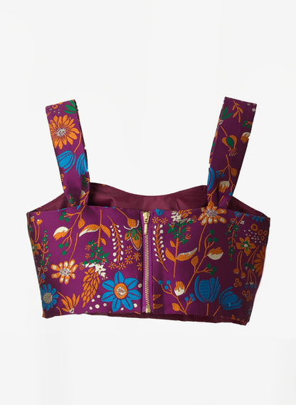 TOP magenta Flores