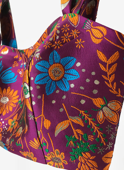 TOP magenta Flores