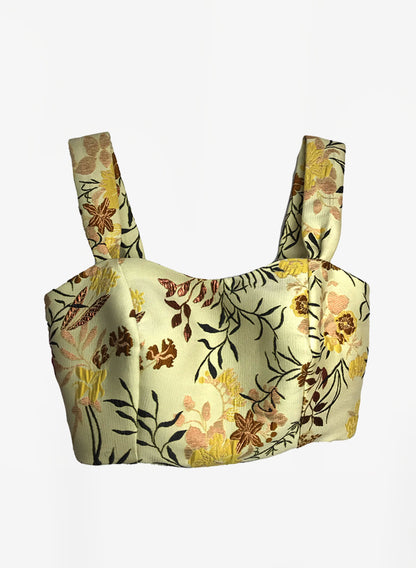 Top Amarillo Flores
