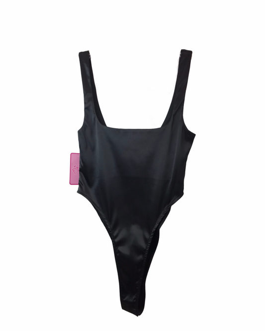 Bodysuit Negro satinado