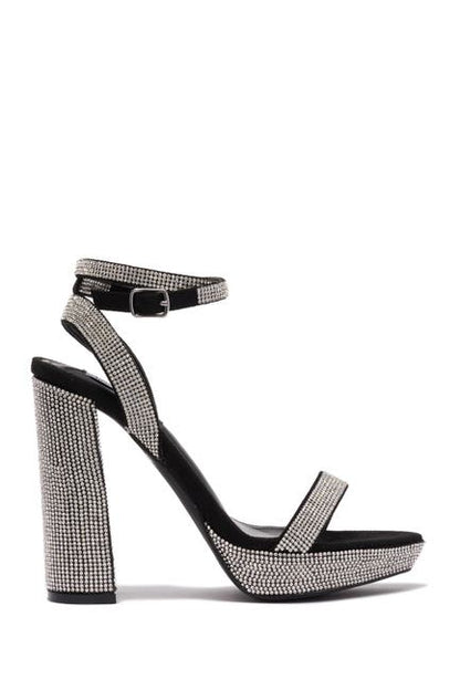 zapato plata de brillos